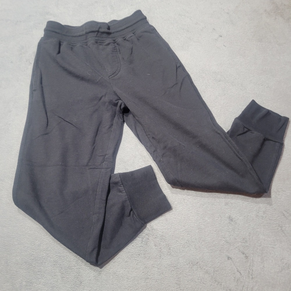 BCG Unisex Kids Joggers S Black Sweatpants Athletic Activewear Elastic Waist